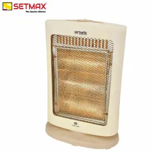 Setmax 3 Rod Electric Halogen Heater | Radiant STH101 | 1200W | Oscillation