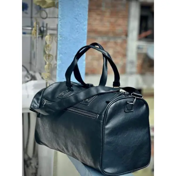 Super Stylish Duffel Bag For Traveling|Pu Leather Side-bag For Men |Perfect For A Weekend Getaway Or Hitting The Gym - Image 3