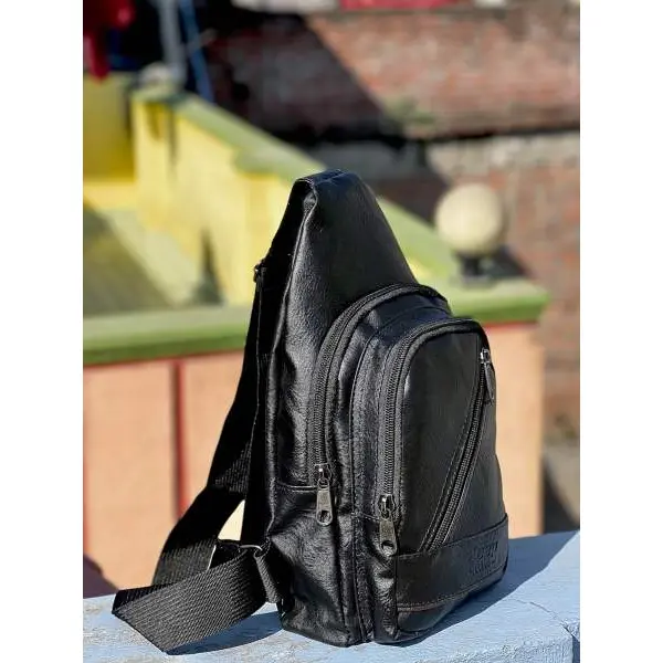 Crossbody Bag For Unisex |Fashion Premium Leather Crossbody Bag With Zippered - Image 5