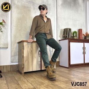 VIRJEANS (VJC857) Stretchable Cotton Jeans Pant For Men-Green