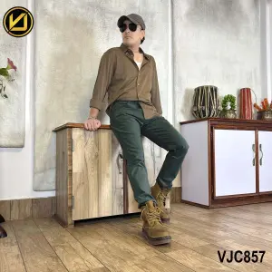 VIRJEANS (VJC857) Stretchable Cotton Jeans Pant For Men-Green