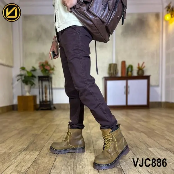 VIRJEANS (VJC886) Stretchable Cotton Pant For Men-Coffee - Image 4