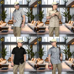VIRJEANS (VJC877) Summer Cotton Half Shirt For Men- All Colors
