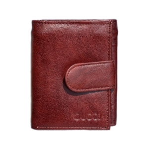 Brown Leather Casual TriFold Wallet For Men |Solid Casual Wallet With 6 Card Holder Compartment