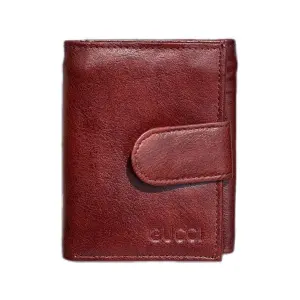 Brown Leather Casual TriFold Wallet For Men |Solid Casual Wallet With 6 Card Holder Compartment