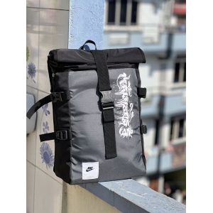 Black Roll Ghost Bagpack With Large Space For Travel/Office Purpose