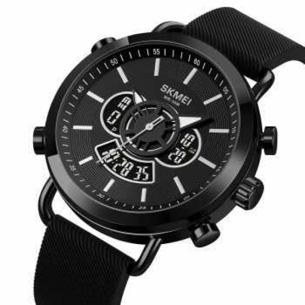 Skmei 1860 Men's Silicon Strap Dual Time Setting Watch - Image 4