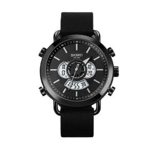 Skmei 1860 Men's Silicon Strap Dual Time Setting Watch