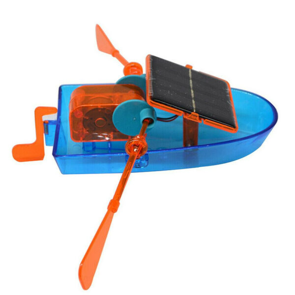 Solar Power Handmade Rowing Boat Toy Model Students Scientific