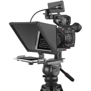 Desview T12S 12.9in Portable Teleprompter for Phone Tablets with Remote Control