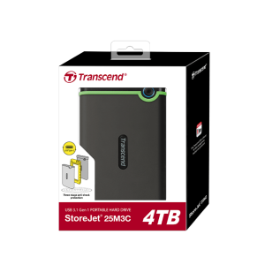Transcend 4TB StoreJet 25M3C Type-C External HDD