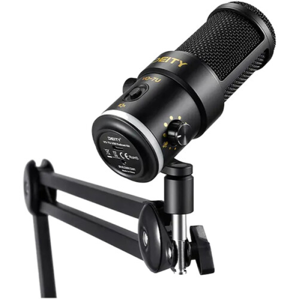 Deity. Microphones VO-7U Dynamic Supercardioid USB Streamer Microphone Kit with Boom Arm (Black) - Image 2