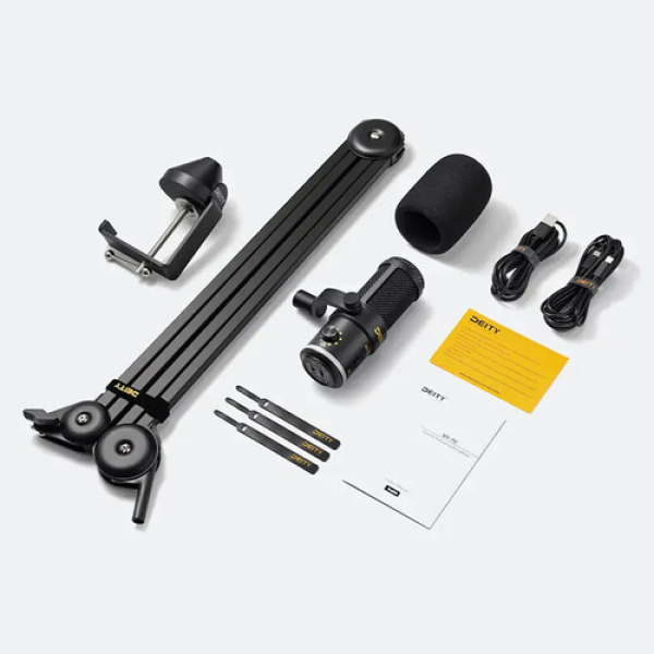 Deity. Microphones VO-7U Dynamic Supercardioid USB Streamer Microphone Kit with Boom Arm (Black) - Image 6
