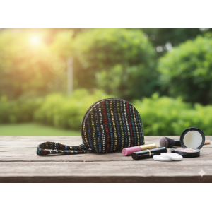 Versatile and Stylish Cotton Blend Cosmetic Bag for Everyday Beauty Needs