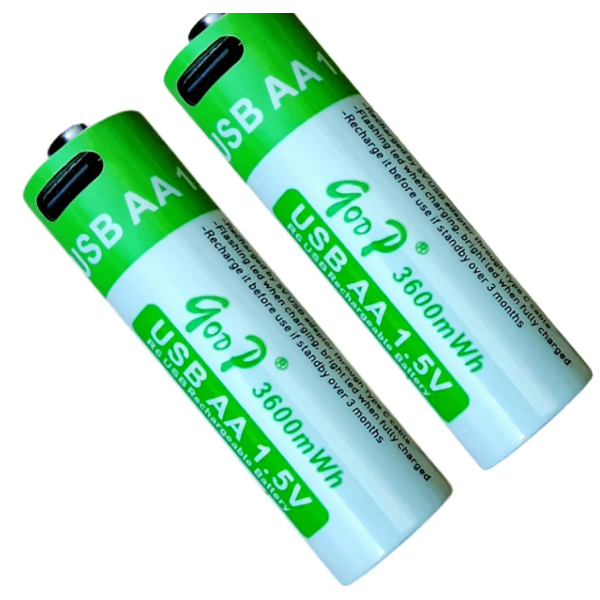 Goop 3600 mWh AA Sized 1.5V Rechargeable Battery with Type C Port - Image 3