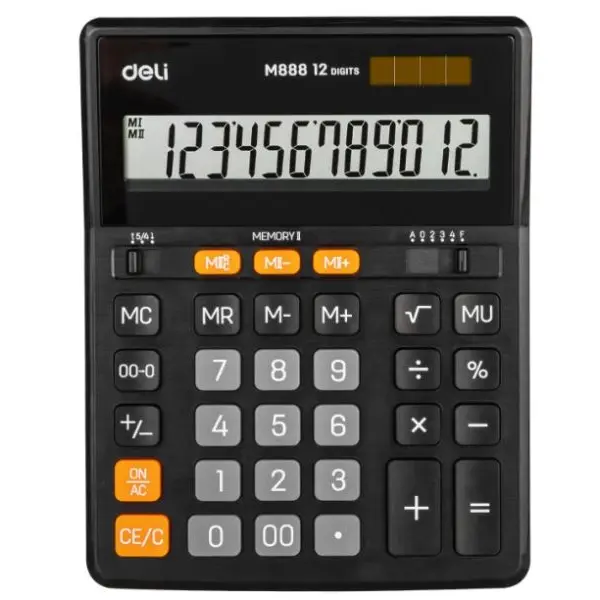 12 Digits Dual Memory Calculator M888 with 5 years of warranty - Image 3