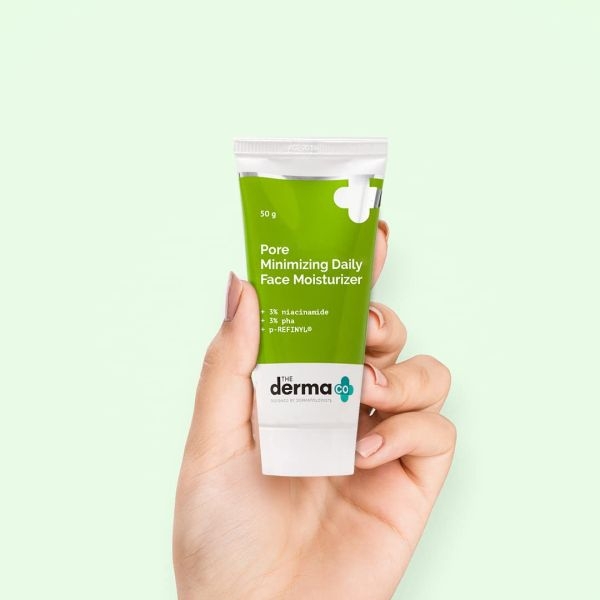 The Derma Co Pore Minimizing Daily Face Moisturizer with 3% Niacinamide 3% PHA and p-REFINYL for Open Pores - 50 g - Image 2