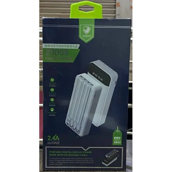 XOOXI 20000 mAh Full Screen Digital Display Power Bank XB02 - Image 3