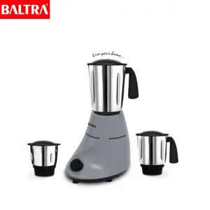 BALTRA Mixer Grinder | Smart chef 3 |  BMG 211 | 600 Watt | 1200 ml Blending Jar | 800 ml grinding jar | 400 ml chutney jar | 24 months warranty