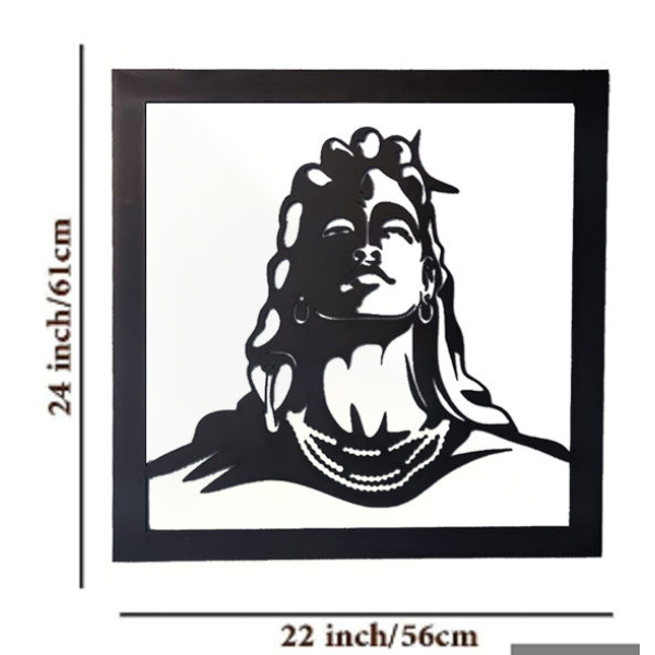 Adiyogi Wooden Canvas Wall Decor for Home and Office (2ft) - Image 4