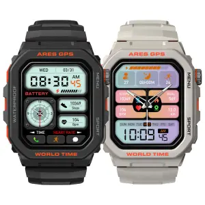 Zeblaze Ares GPS Smart Watch | Inbuilt GPS & Built-in Alexa | Bold Dual-Tone Color | Bluetooth Calling | 3 ATM Water Resistance | 1 Year Warranty |