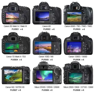 Puluz 2.5D Curved Edge 9H Surface Hardness Tempered Glass Screen Protector Kit For Canon 5D Mark Iv / Mark Iii Accessories