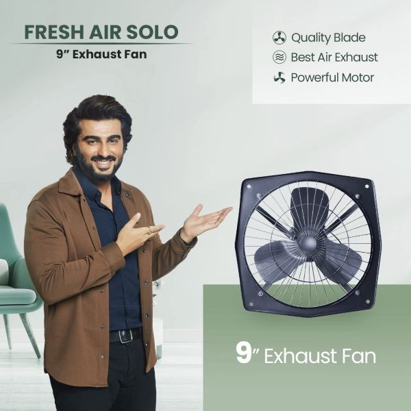 9" 3 Blade High Speed Exhaust Fan for Bathroom,Kitchen & Industries - Image 4