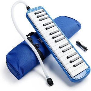 Mouth Piano Keyboard 37 Key / Pianica Blue color by Mitrata