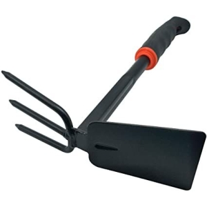 Two In One Double Spade / Trowel  / Weeder / Kodalo Gardening Tool With Iron Handle With Comfort Rubber Grip