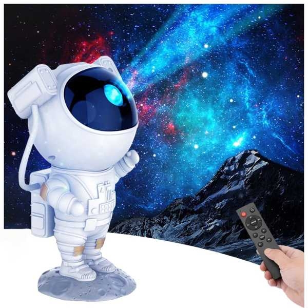 Astronaut Light Projector Star Night Lamp Kids Astronomy Galaxy Bedroom Ceiling Decorations Starry Sky LED Robot Spaceman With Cable - Image 2