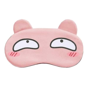 KOJA Sleep Eye Mask, Cute Cartoon Facial Expression Sleeping Eye Mask Anime Travel Rest Eye Cover Sleeping Mask Ice Hot Compress Eyepatch Blindfolds 4