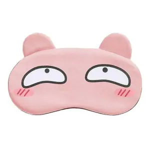 KOJA Sleep Eye Mask, Cute Cartoon Facial Expression Sleeping Eye Mask Anime Travel Rest Eye Cover Sleeping Mask Ice Hot Compress Eyepatch Blindfolds 4