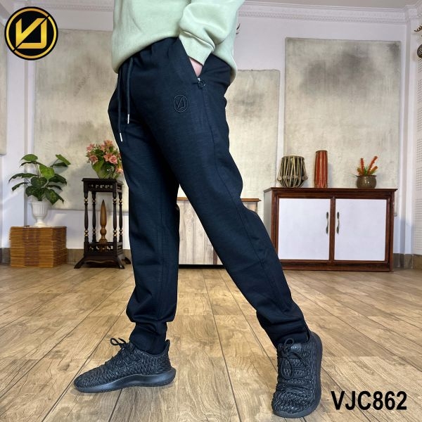 VIRJEANS (VJC862) Summer Stretchable Relax Fit Trouser For Men- Black - Image 5