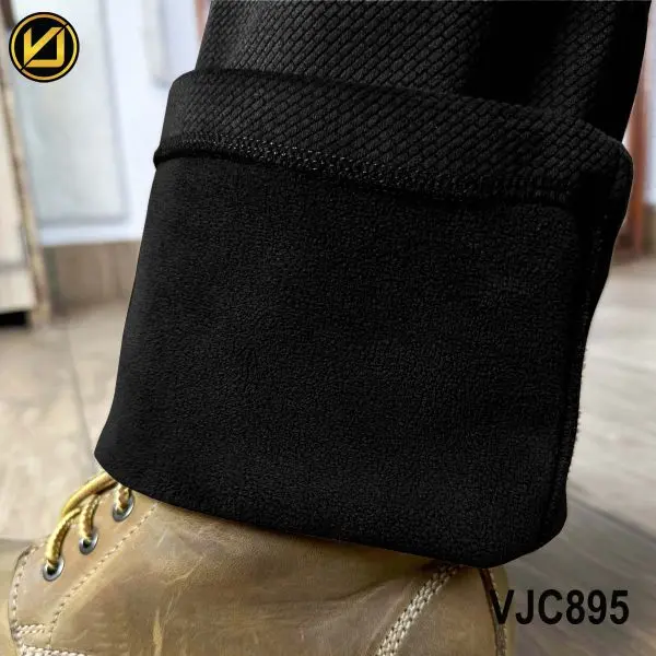 VIRJEANS (VJC895) Corduroy Inner Fur Pant For Men-Black - Image 2
