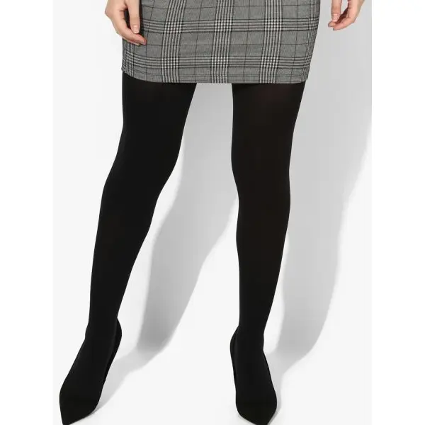 Pack of 2 Combo Stocking Inside Fleece - Black and Skin - Image 3