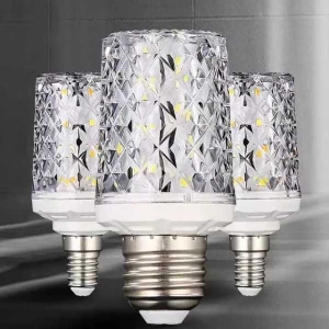 Thread Crystal Pendent (12 +12) 24 Watt White and Warm Crystal Corn LED