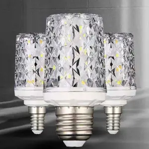 Thread Crystal Pendent (12 +12) 24 Watt White and Warm Crystal Corn LED