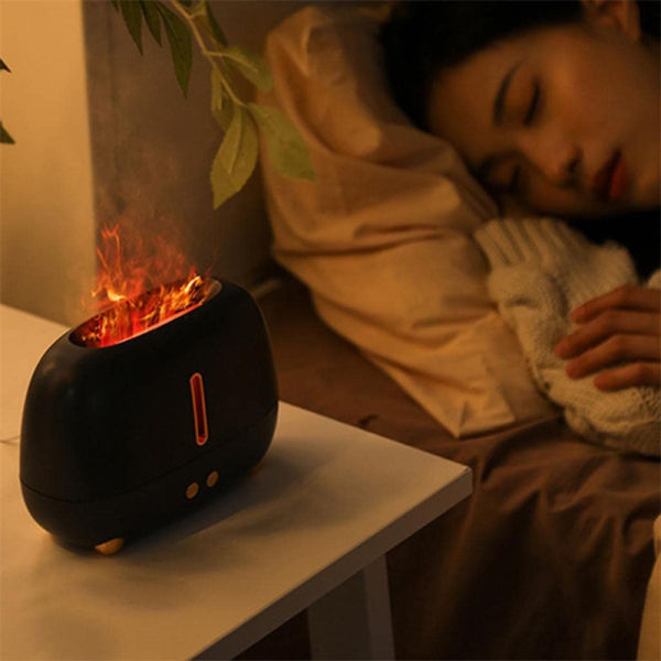 NepLiving Flame Humidifier Upgraded Flame Fireplace Air Aroma USB Essential Oil Diffuser - Image 5