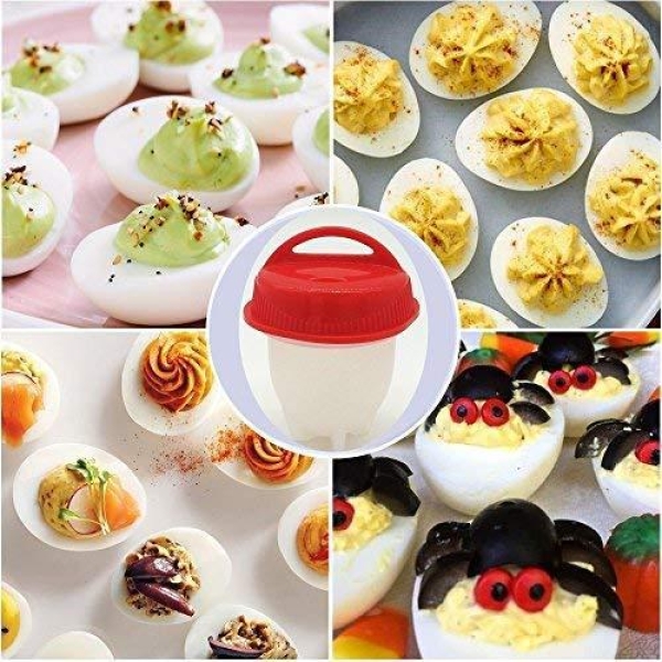 Egg Cooker-Silicone Egg Poachers For Hard Boiled Eggs,Egg Cups(Pack Of 6) - Image 3