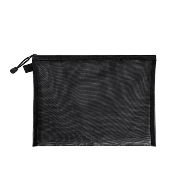 KOJA Transparent and Visible Nylon Storage Zippered Bag for School and Office, A4/A5/Horizon Size Document Bag - Image 9