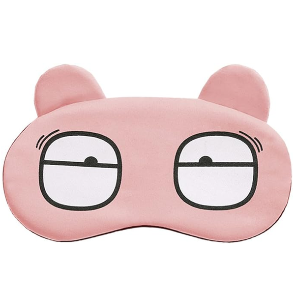 KOJA Sleep Eye Mask, Cute Cartoon Facial Expression Sleeping Eye Mask Anime Travel Rest Eye Cover Sleeping Mask Ice Hot Compress Eyepatch Blindfolds 2 - Image 2