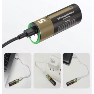 AA & AAA 1.5V USB Rechargeable Lithium Battery – 2800mAh / 800mWh | Type-C Fast Charging