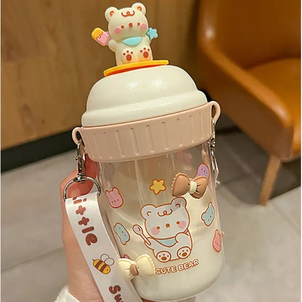 KOJA Cute Bear Water Bottle For Kids Kawaii - Image 4