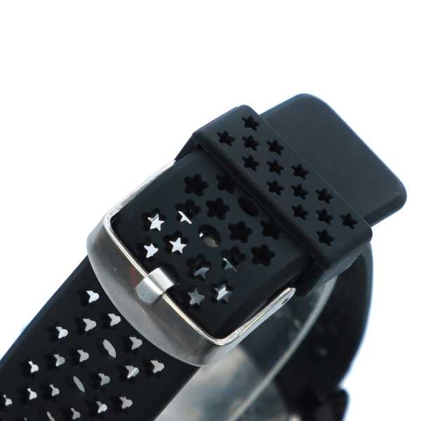 Black Color Unisex Dial Casual Rubber Strap Watch - Image 4