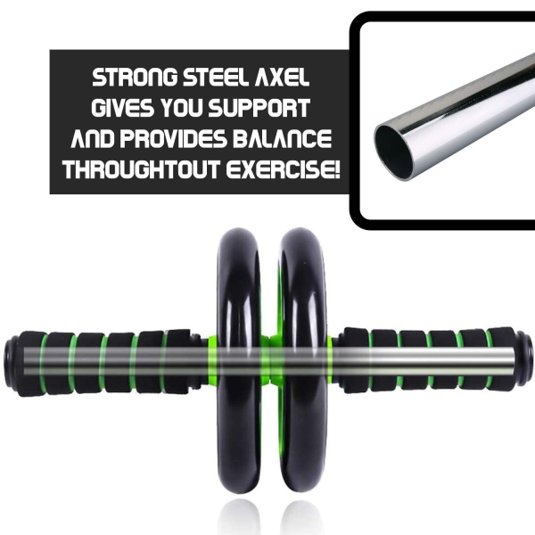 AB Roller With Foam Handles For Core Strengthening Exercise - Image 6
