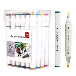 Sketch Markers Chisel and bullet set of 24