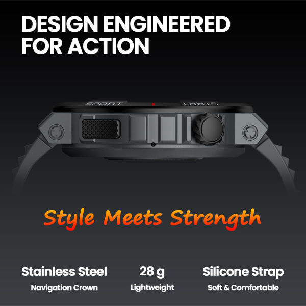 Zeblaze Ares 3 Plus Smart Watch | 1.43" Ultra HD Amoled Display | New 3D Interactive Experience | Bluetooth Calling | IP68 Water Resistance | 1 Year Warranty | - Image 3