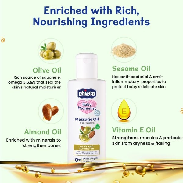 Chicco baby Massage oil 200 ml - Image 4