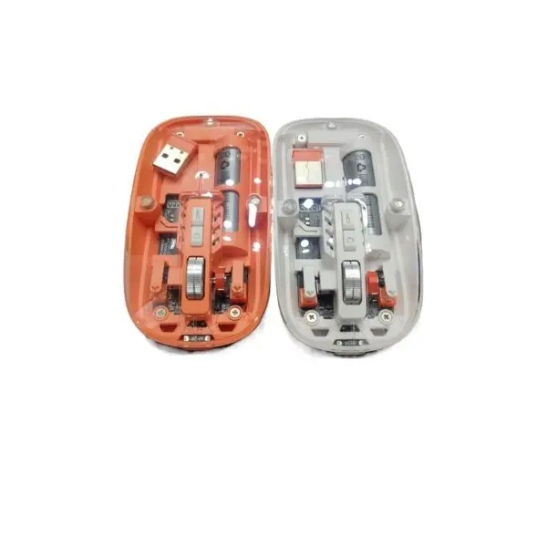 Transparent  Multi Device Mouse, Type C Adapter Charging, Mouse for Laptop Notebook TV Mobile - Image 2
