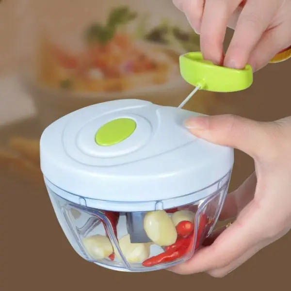 Crank Chop Food Chopper And Processor Deluxe With Japanese Blades - Image 3